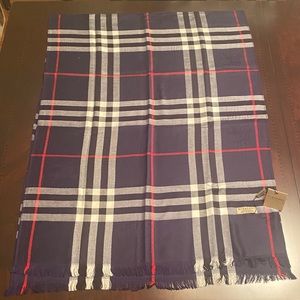 Authentic Burberry Lightweight Checked Scarf- NWT